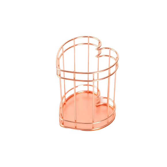 Heartshaped Cosmetic Brush Holders - Rose Gold & Gold (Set of 2) Bundle Offer - Picture 3 of 3